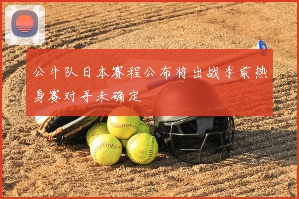 公牛队日本赛程公布将出战季前热身赛对手未确定